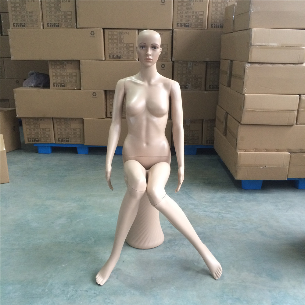 Hot selling cheap sitting pose full body sexy female mannequin for windows display