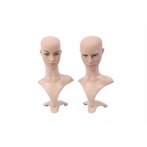 Wholesale low price realistic mannequin head and cheap mannequin head with shoulders