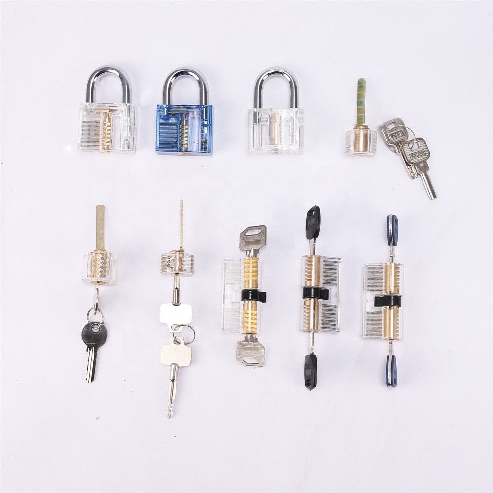 Locksmith Tools Unlocking Lock Pick Transparent Padlock Practice Lock skill