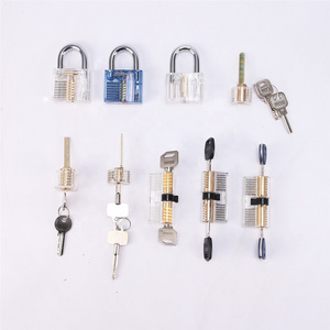 Locksmith Tools Unlocking Lock Pick Transparent Padlock Practice Lock skill