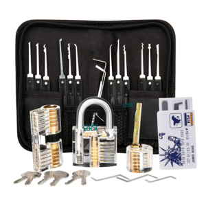 Professional locksmith factory lock pick set with practice lock Training Tool Kit for beginner