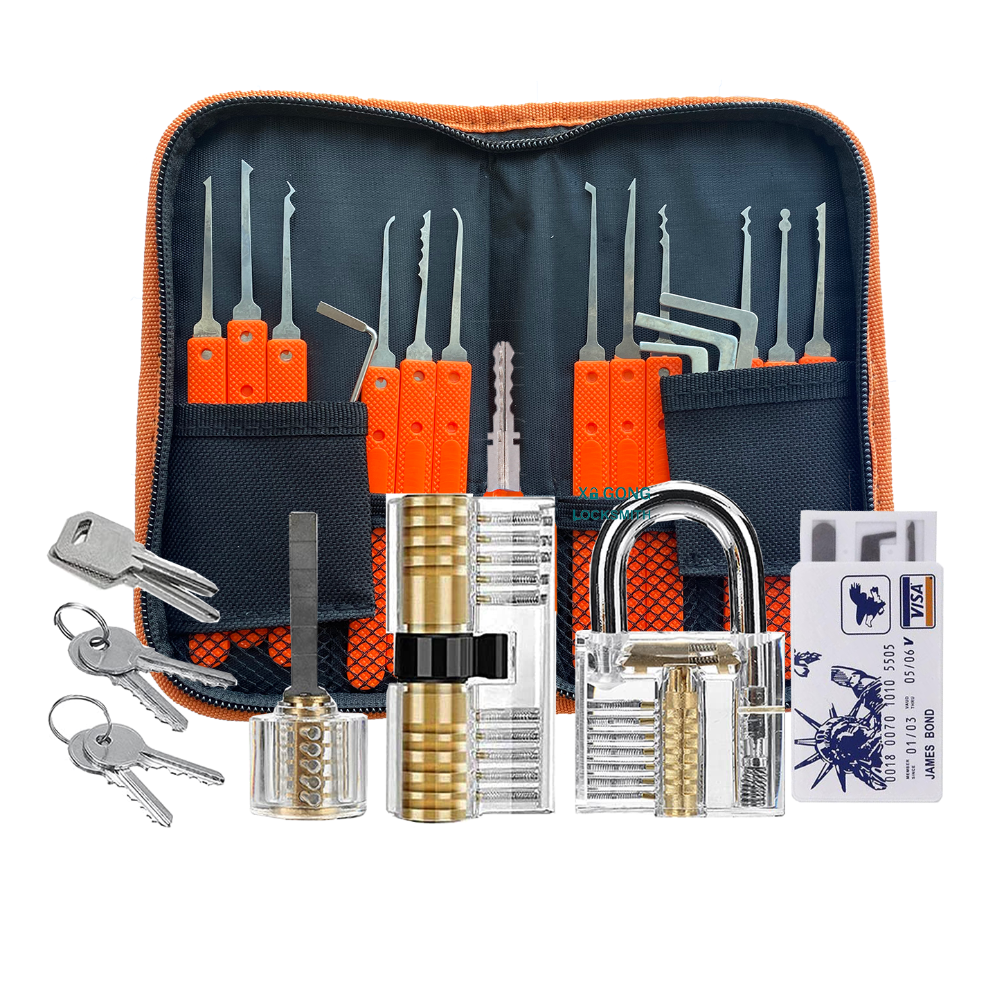 19 Pcs New Design Training locksmith pick tools RoadsideAssistant Car Lockout Kit