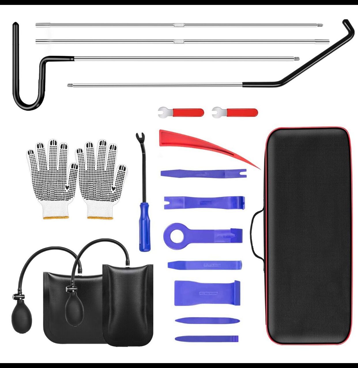 lockpick training sets Single Hook locksmith tool Roadside Assistant Car Lockout Kit With Carrying Bag