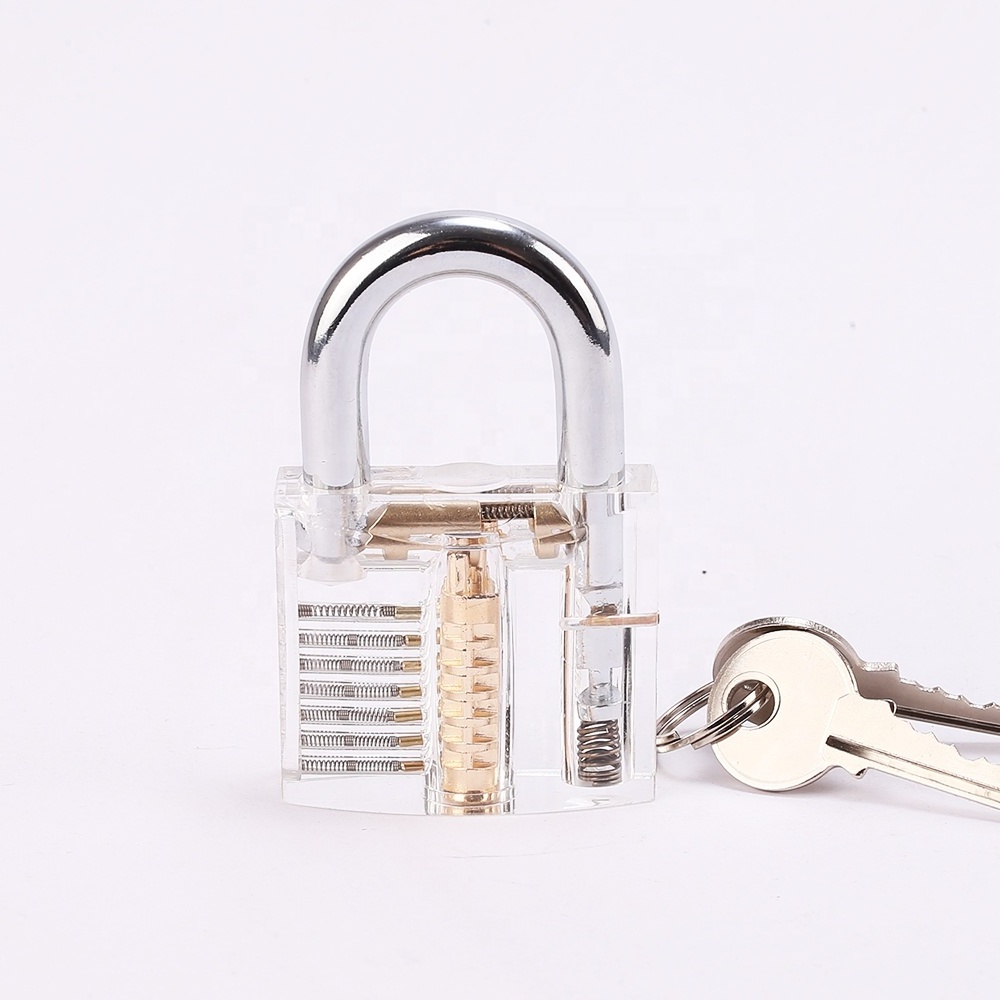 Locksmith Tools Unlocking Lock Pick Transparent Padlock Practice Lock skill