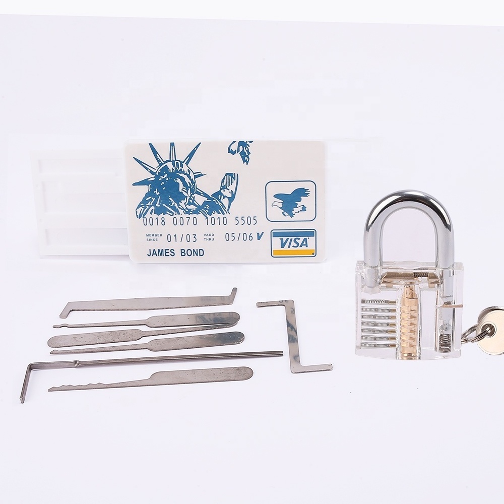 5pcs credit card high quality locksmith door open pick tools set Locksmith Supplies