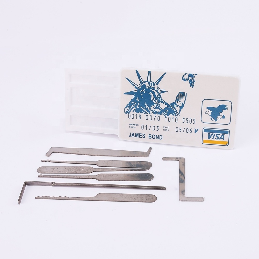 5pcs credit card high quality locksmith door open pick tools set Locksmith Supplies