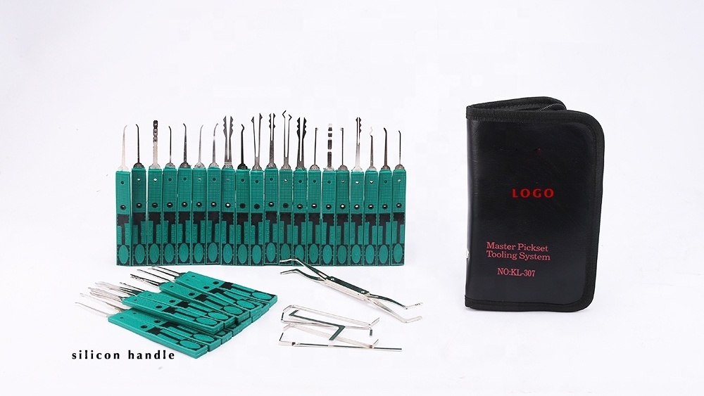 Professional Practice Tool Lockset, Pick Set with transparent Locks 32 pcs Tools