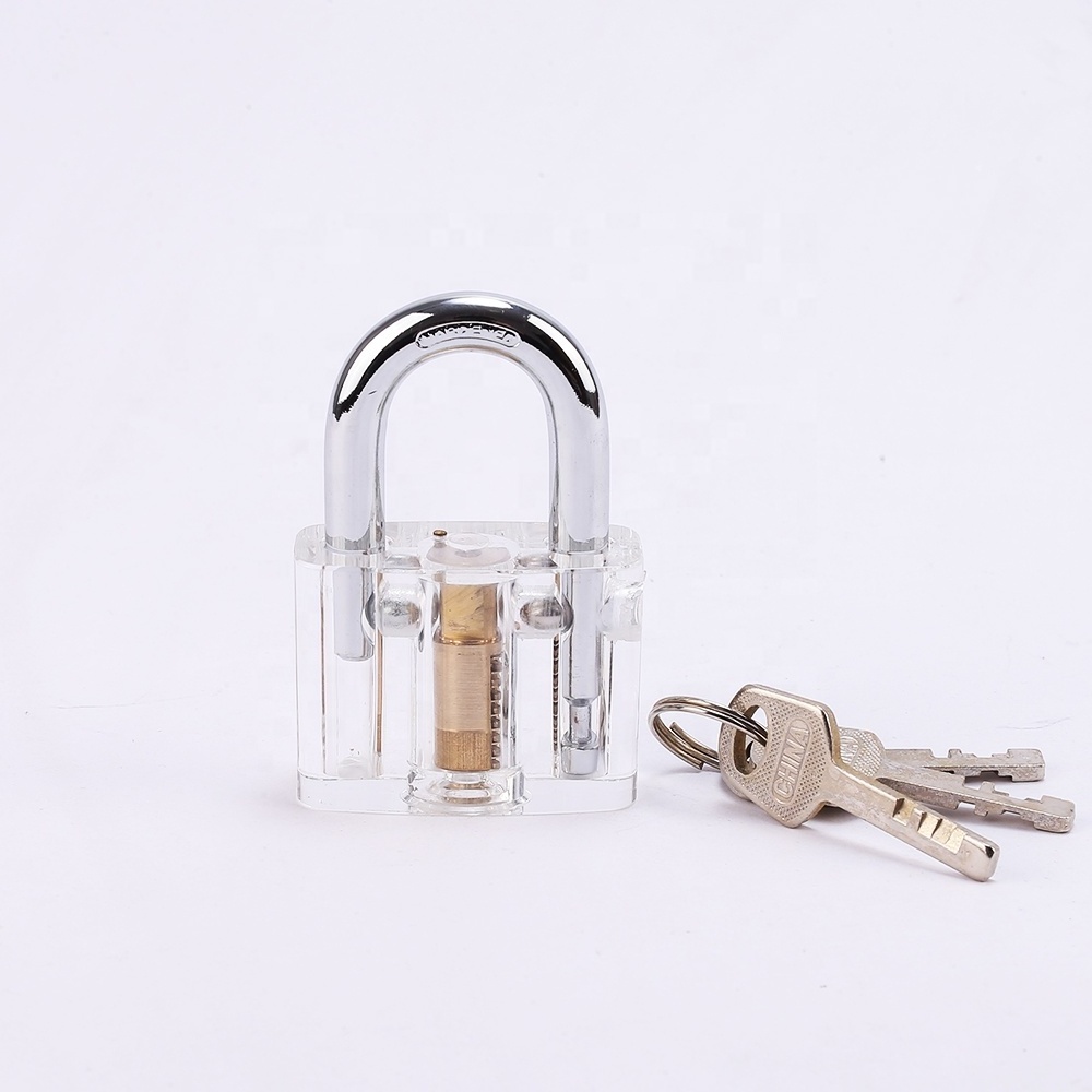 Locksmith Tools Unlocking Lock Pick Transparent Padlock Practice Lock skill