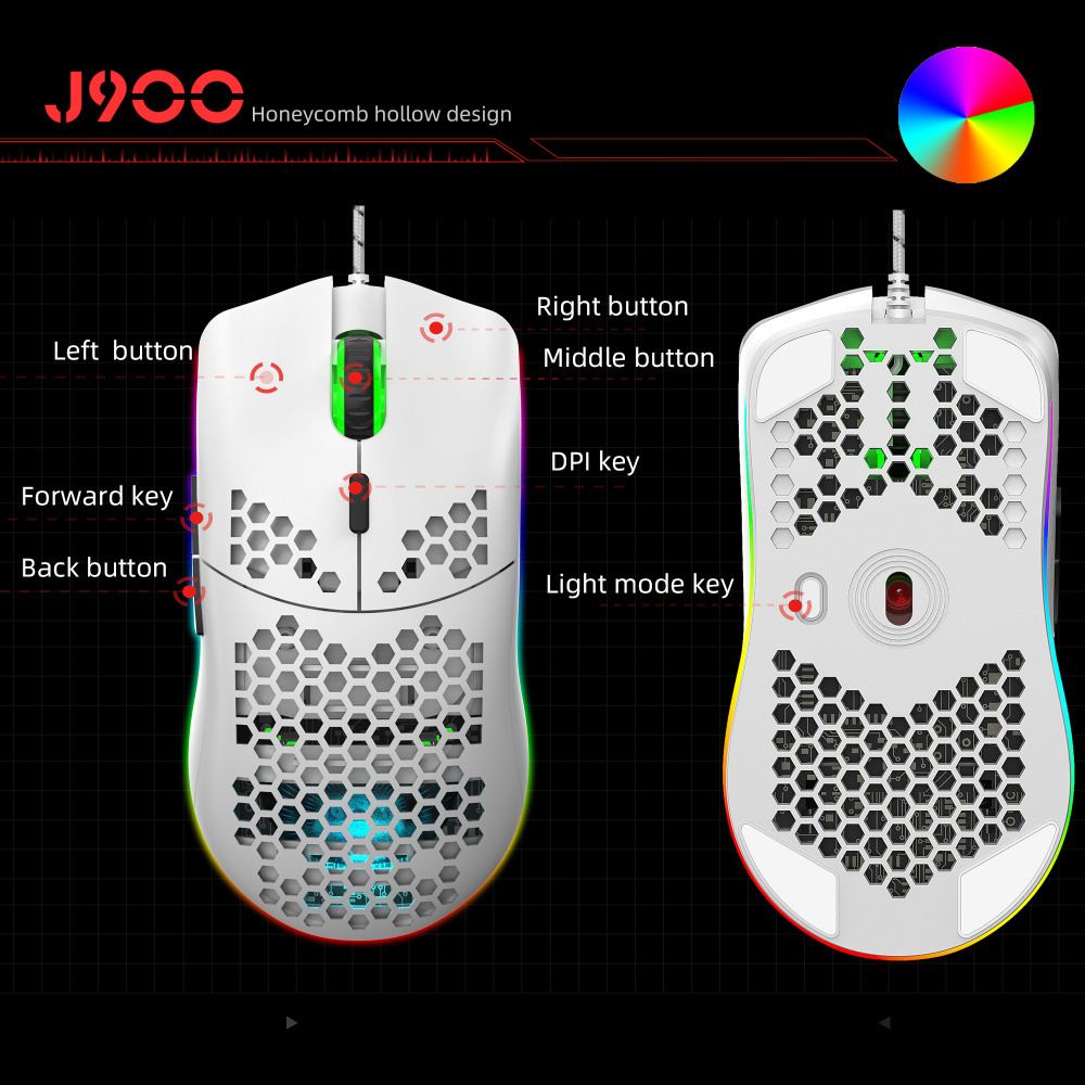 New arrival 68 key RGB Programmable Mechanical wired Gaming keyboard and mouse combo