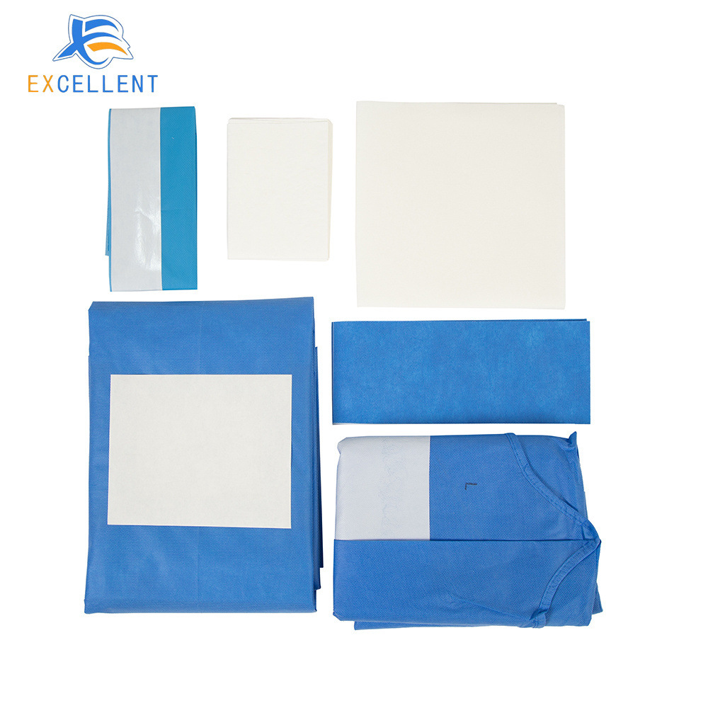 Medical Consumable Approved Customized Disposable Set Sterile Drape Surgical Drape Packs (Thailand factory)