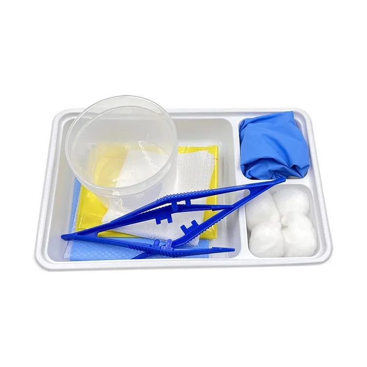 Chinese Manufacturer Medical Sterile Wound Dressing Pack Basic Dressing Set/kit