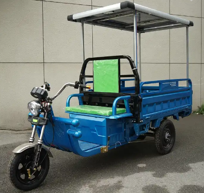 2023 Best Safety and Popular 60V 1000W Electric Tricycle for Cargo Max Body solar powerd