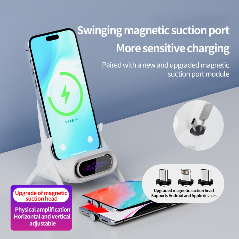 2024 Popular Wireless Charger Portable 15w Output Fast Charging Desk Chair Mobile Cell Phone Desktop Wireless Chargers