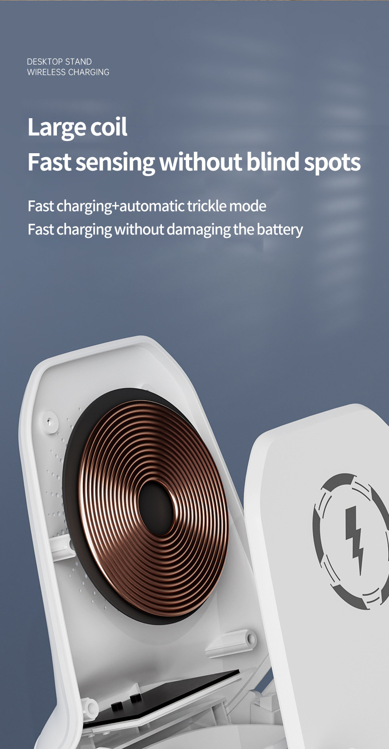 2024 Popular Wireless Charger Portable 15w Output Fast Charging Desk Chair Mobile Cell Phone Desktop Wireless Chargers