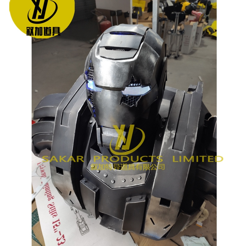 LMD New Design Free Shipping Plastic Stilts Walker Robot Led Costume with Rechargeable Battery Kryoman Performance Wear transformerss costume