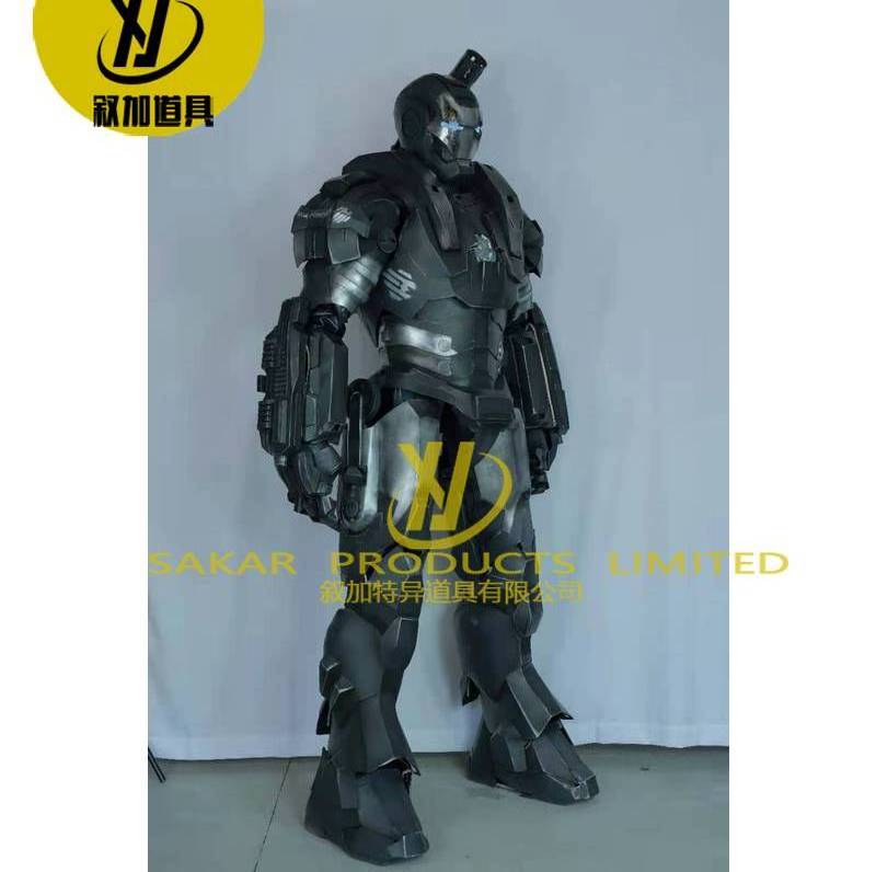 LMD New Design Free Shipping Plastic Stilts Walker Robot Led Costume with Rechargeable Battery Kryoman Performance Wear transformerss costume