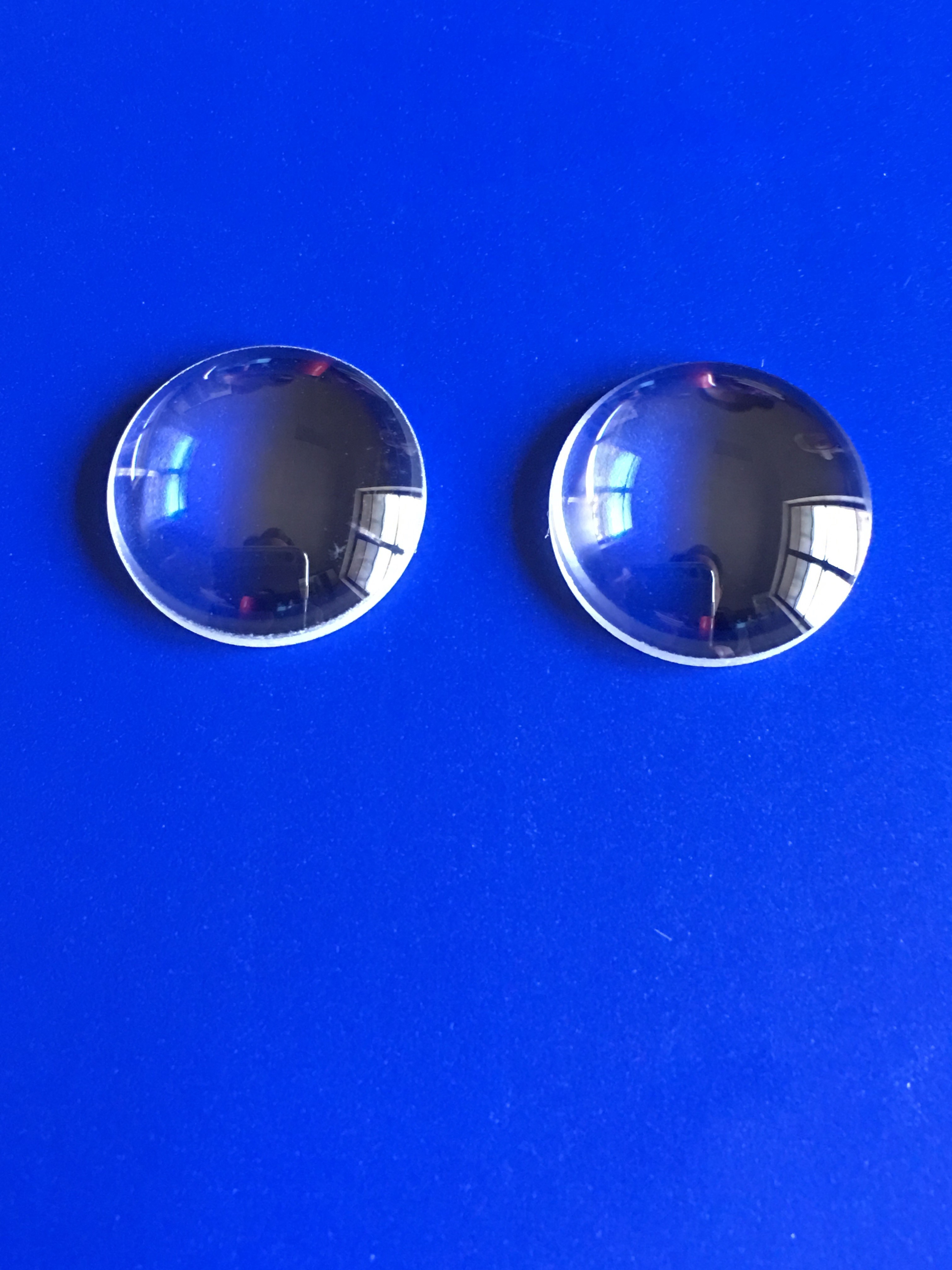 Custom optical flat sapphire glass window lens