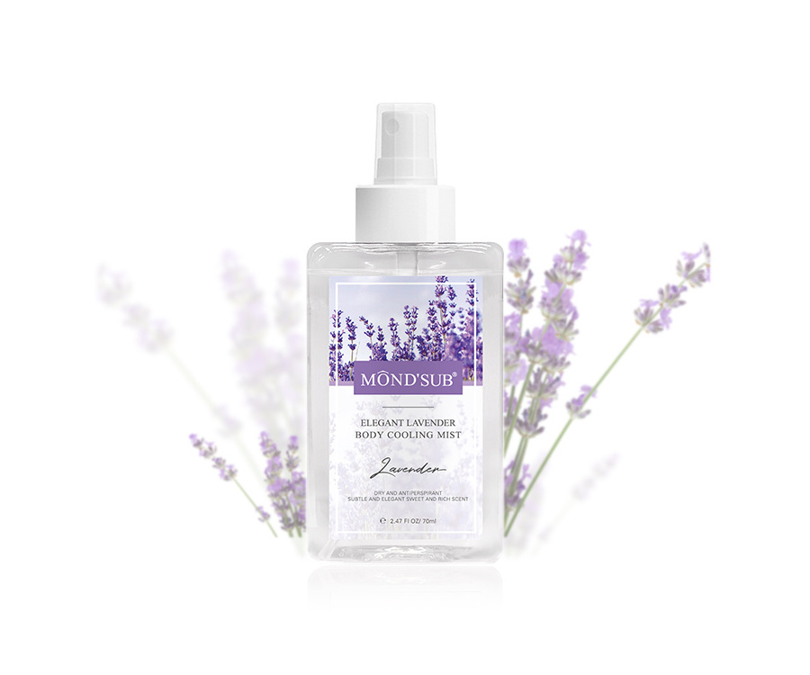 Private Label Mini Organic Deodorant Skin Care Lavender Body Mist Spray