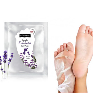 OEM Private Label Socks Peeling Foot Callus Peeling Mask Lavender Exfoliating Foot Peel Mask Manufacturer