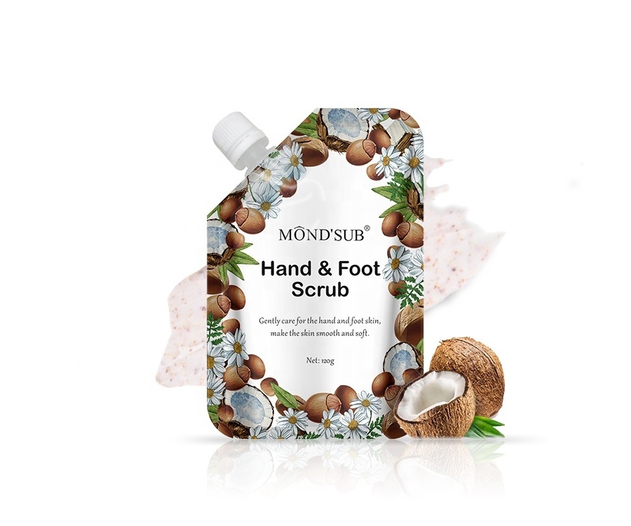 MOND'SUB Hand and Foot Scrub Organic Coconut Oil Exfoliating Foot Scrub Nourishing Hand Scrub