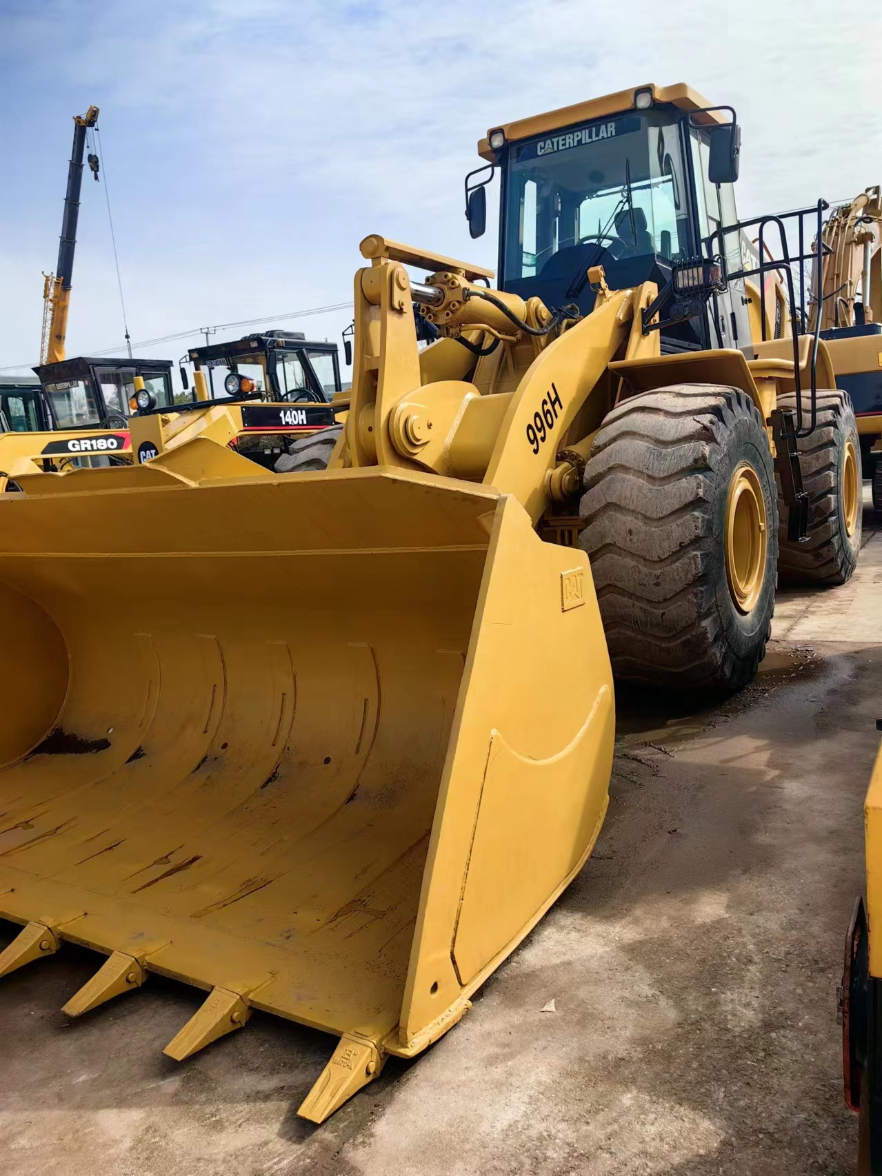 USED Shovel handling machinery 966H American original EPA Engine 6ton used large Front-end loaders for sale