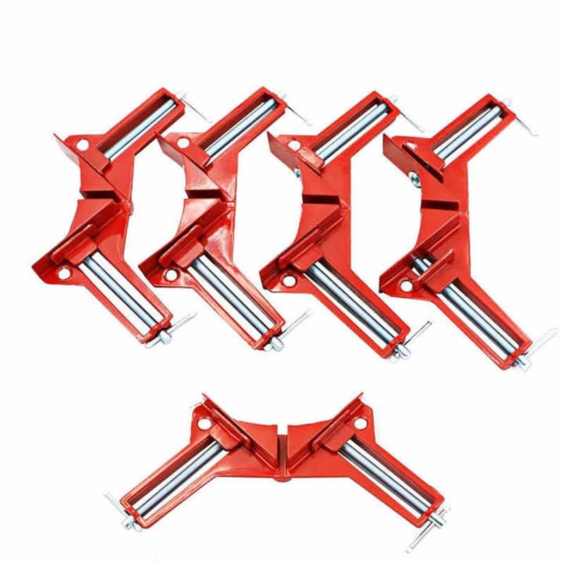 Woodworking 90 Degree Right Angle Hold Down Clamp Corner Fixing Jig Clips Holders Reinforced Woodworking Clamps