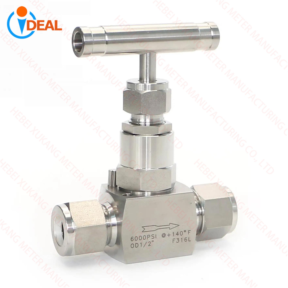 SS316L Adjustable Stainless Steel Actuated Needle Valve