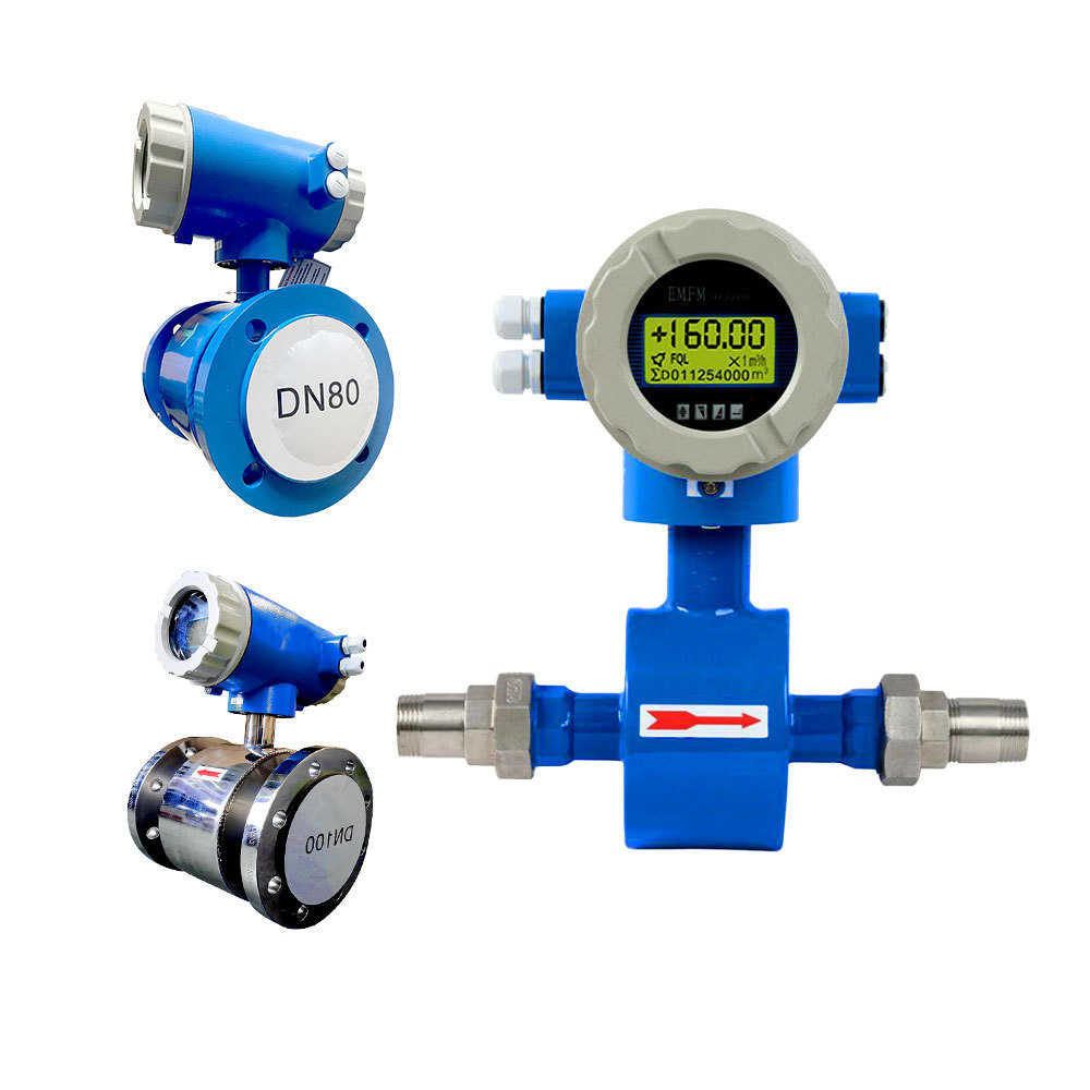 digital Electromagnetic Flow Meters for water  liquid Sewage / Acid Alkali Liquid Water