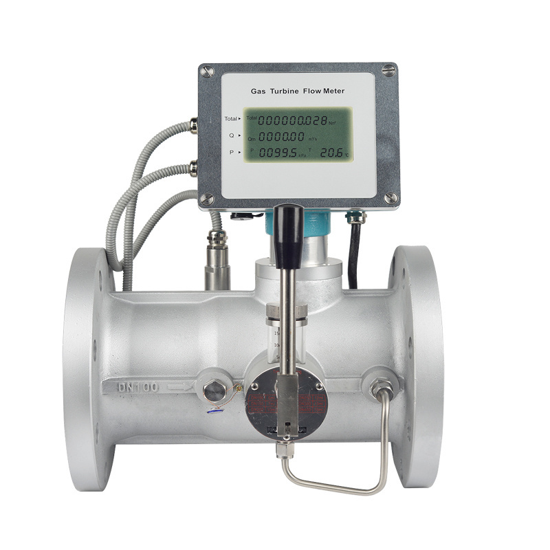 With temperature and pressure conpensation Top quality LPG gas turbine flowmeter flow meter