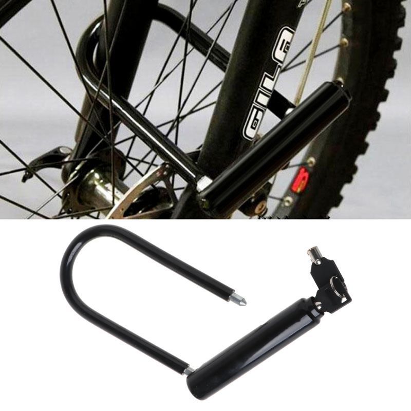 Universal Bike U Lock MTB Bicycle Motorcycle Cycling Scooter Anti-theft Security Steel Chain With 2 Keys Riding Accessories