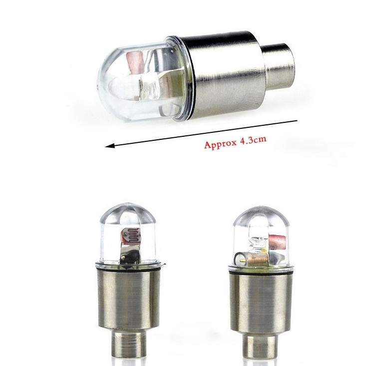 Cycling Accessories Mini Bicycle Lights Wheel Tire Valve's Caps Bike Lamps LED flash bicycle wheel light