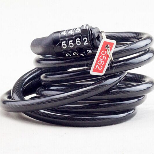 Mountain Bike  Anti-Theft Digital Combination Bike Cable Lock Bicycle Lock