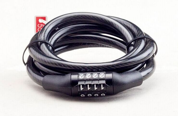 Mountain Bike  Anti-Theft Digital Combination Bike Cable Lock Bicycle Lock