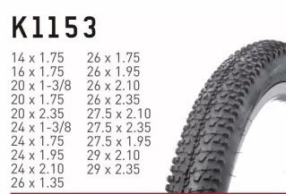 Sale black Kenda K1153 high quality mountain bike tire of 26