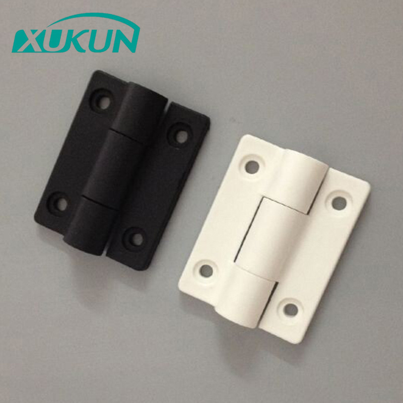 XK525 Plastic black white nylon adjustable torque small cabinet hinges mini hinge for varisized furniture hardware