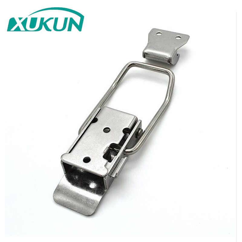 Stainless Steel Self-Locking Toggle Latch Pressing Type Hasp Lock for Electrical Boxes and Cabinets