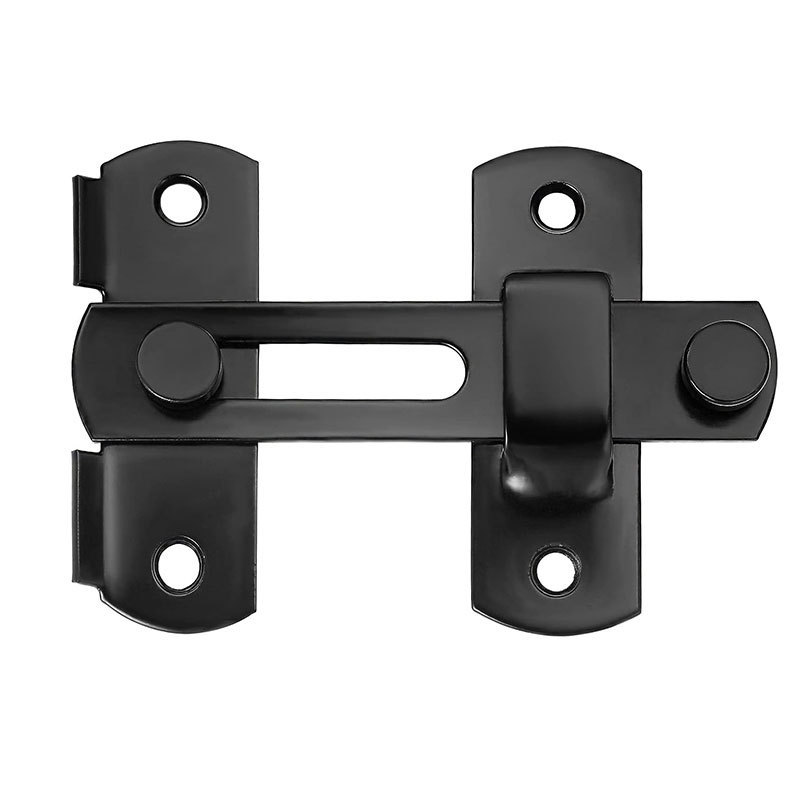 Black Stainless Steel Door Latch for Sliding Door Antique Lock Gate Latches Wine Cabinet Closet Door Latches