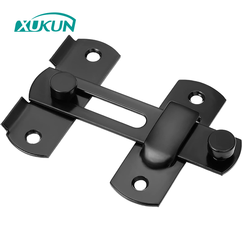 Black Stainless Steel Door Latch for Sliding Door Antique Lock Gate Latches Wine Cabinet Closet Door Latches