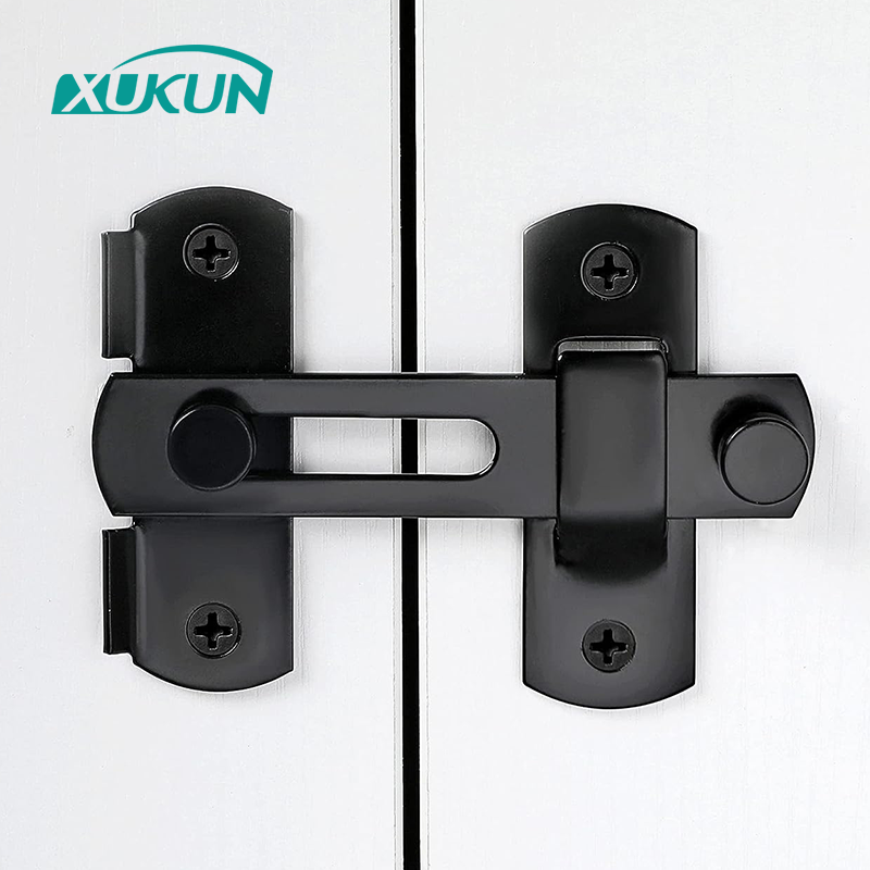 Black Stainless Steel Door Latch for Sliding Door Antique Lock Gate Latches Wine Cabinet Closet Door Latches