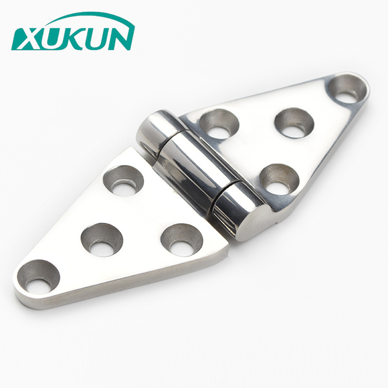 XK415-304 Stainless steel flag marine hinges boat hardware triangle hinge