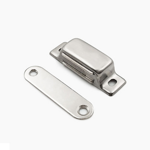 Small Magnetic Door Catches Kitchen Cupboard Wardrobe Cabinet Latch Catch Screw White Brown Cabinet Hardware