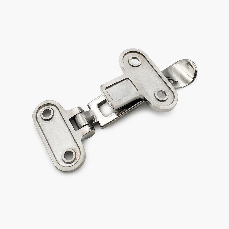 DK316 Marine Boat Deck Lock Hasp 316 Stainless Steel Lockable Hold Down Clamp Anti-Rattle Latch Fastener Boat Yacht Accessory