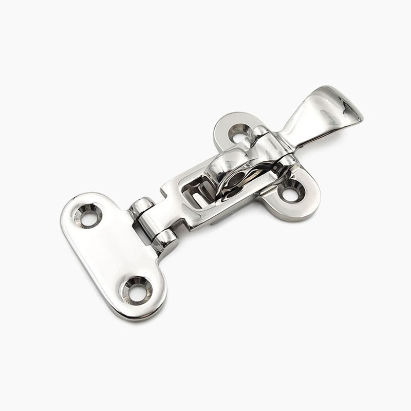 DK316 Marine Boat Deck Lock Hasp 316 Stainless Steel Lockable Hold Down Clamp Anti-Rattle Latch Fastener Boat Yacht Accessory