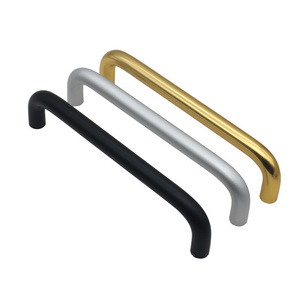 Matte Zinc Alloy Stainless Steel Black Round Cabinet Handle Black Drawer Handle Cabinet Hardware