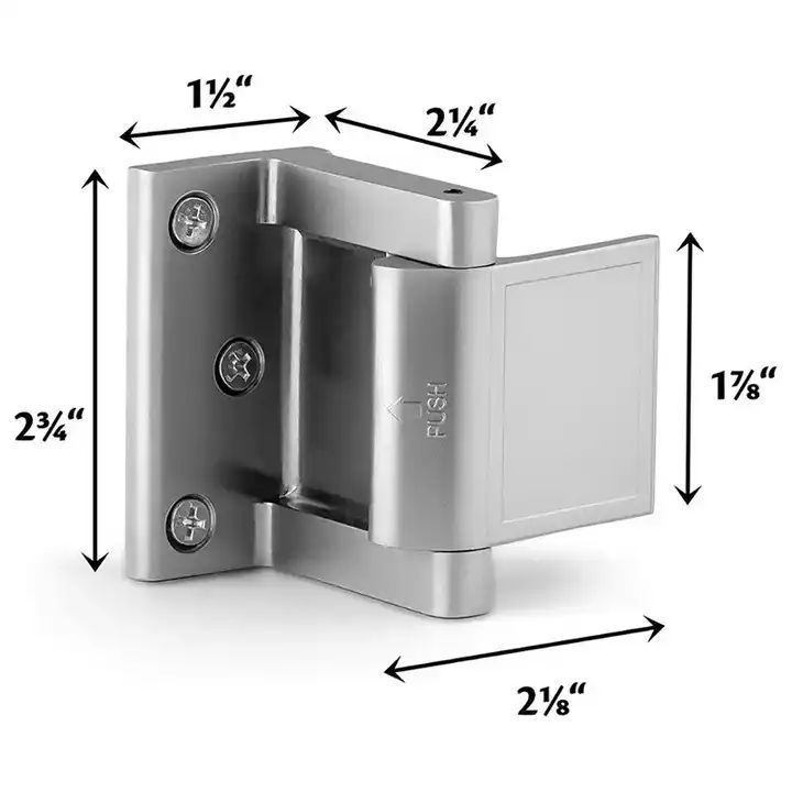 Zinc alloy child safety home security Privacy Door Latch Inward Swinging Door Reinforcement Lock