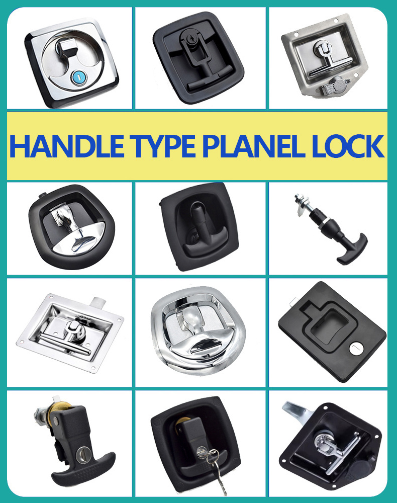 XK141 C2 Zinc alloy black spray coating lever compression lock Cabinet Plane Lock push latch for electrical Cabinet