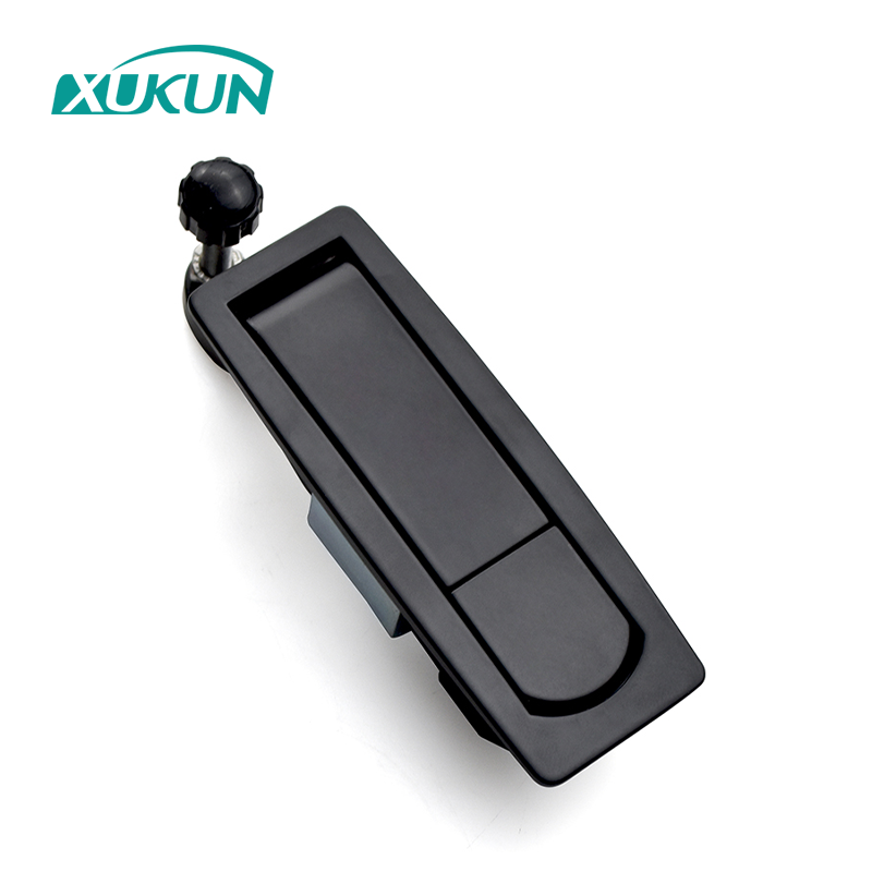 XK141 C2 Zinc alloy black spray coating lever compression lock Cabinet Plane Lock push latch for electrical Cabinet