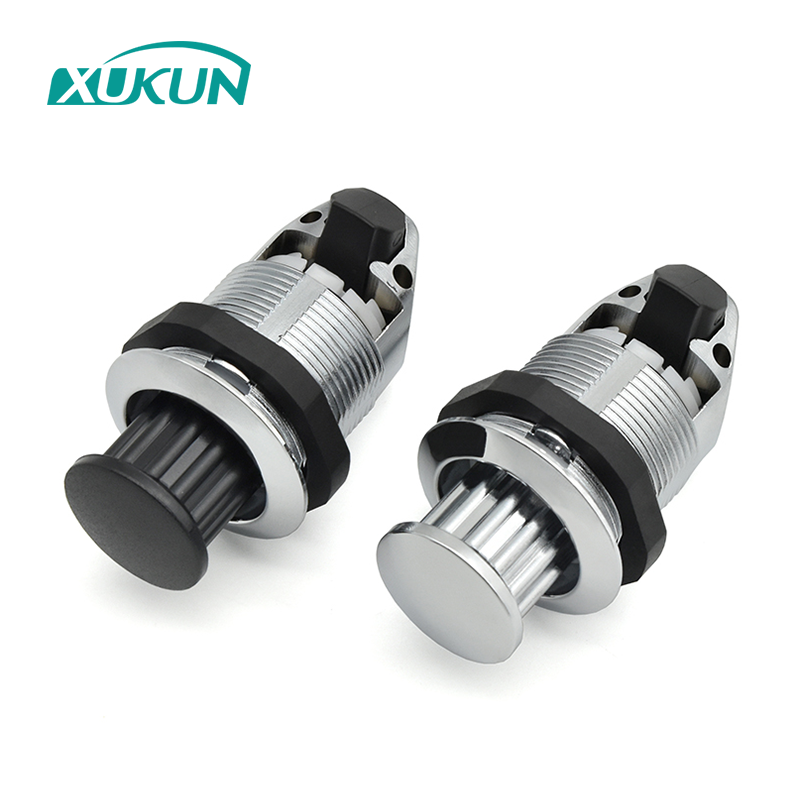 XK253 Zinc alloy chrome plated push button lock Cylinder Push Lock latch Cylinder pop up Button Cam Lock