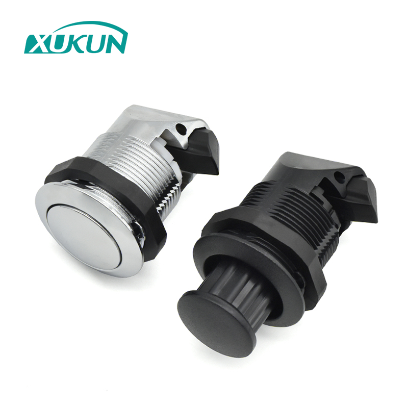 XK253 Zinc alloy chrome plated push button lock Cylinder Push Lock latch Cylinder pop up Button Cam Lock