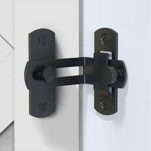 Carbon steel 90 Degree Locking Privacy Lock Sliding barn Door Latch Right Angle Door Clasp cam Lock latch